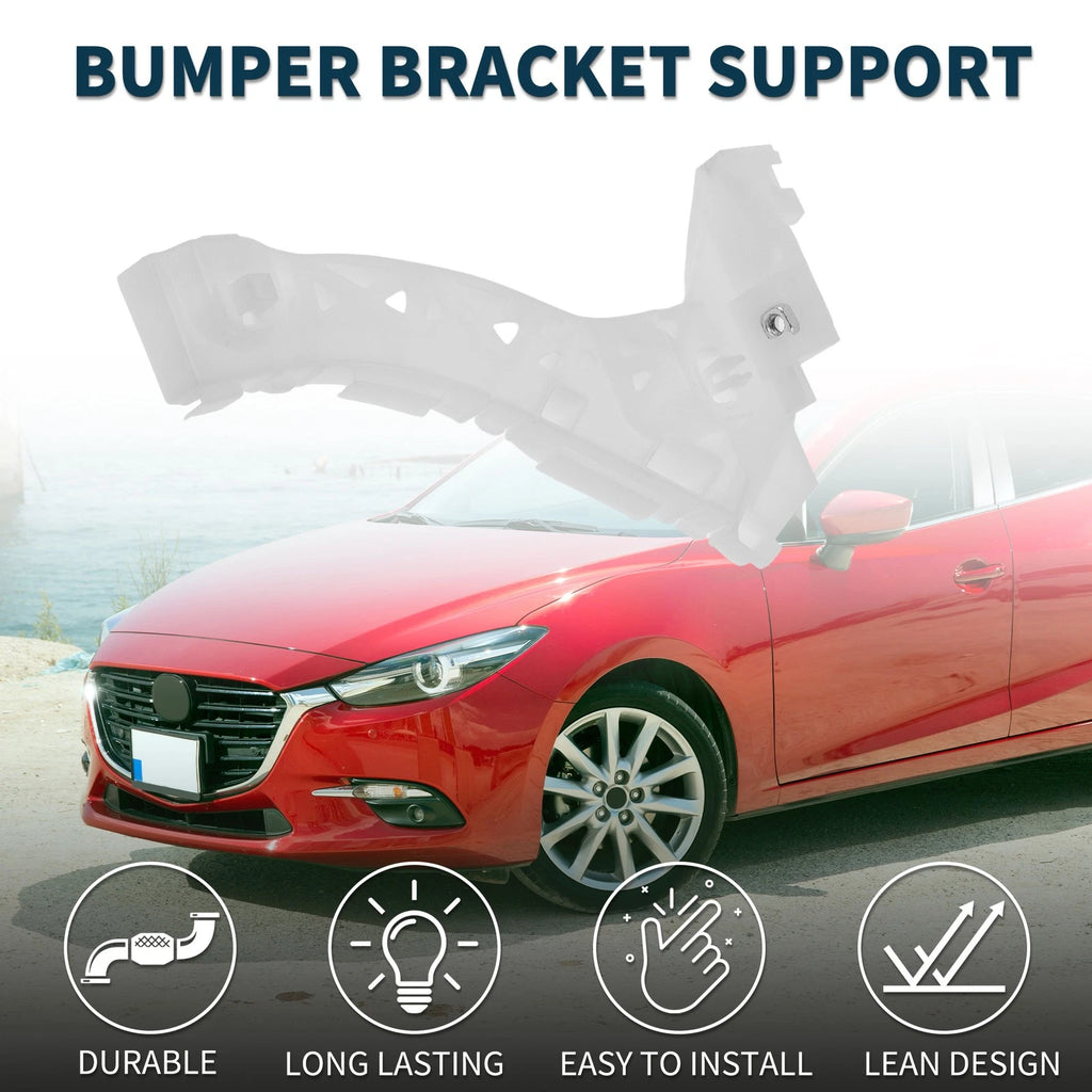 Right Front Bumper Retainer Bracket Replacement for Mazda 3 (2004–2009)