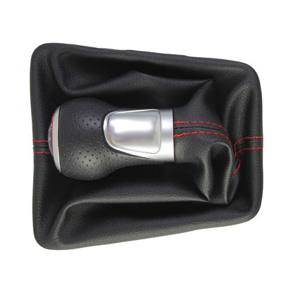 For A4 B8 2008-2015 6-Speed Leather Gear Knob 5-R13524/13524R Replacement