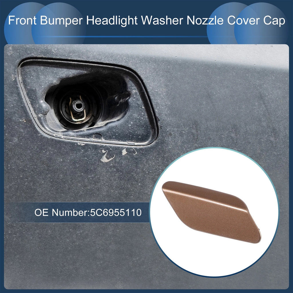 Front Right Washer Nozzle Cover Cap Replacement for Volkswagen Jetta A6 (2011–2014)