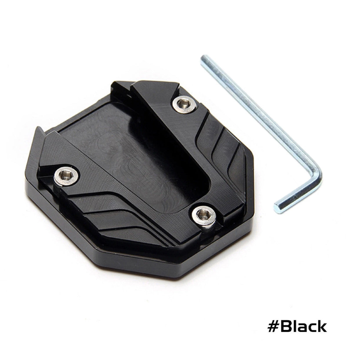 Anti-skid Motorcycle Side Stand Extension Pad for Universal Fit