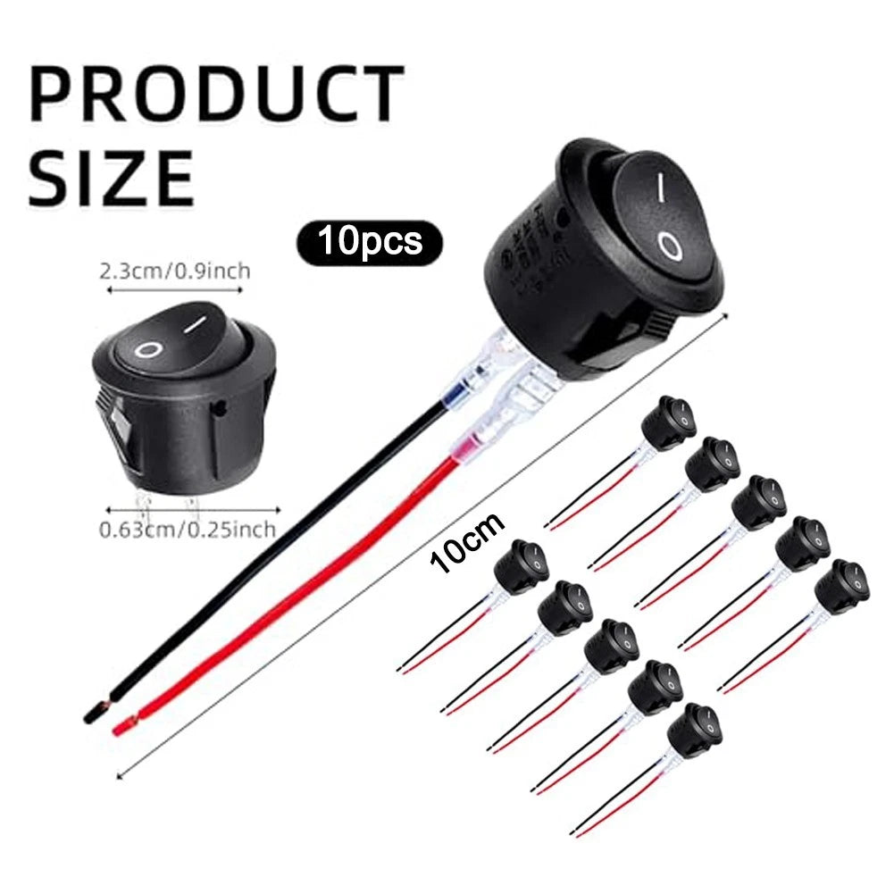 2 Pin Switch for Boat Switch Panel Mounting Hole 20mm