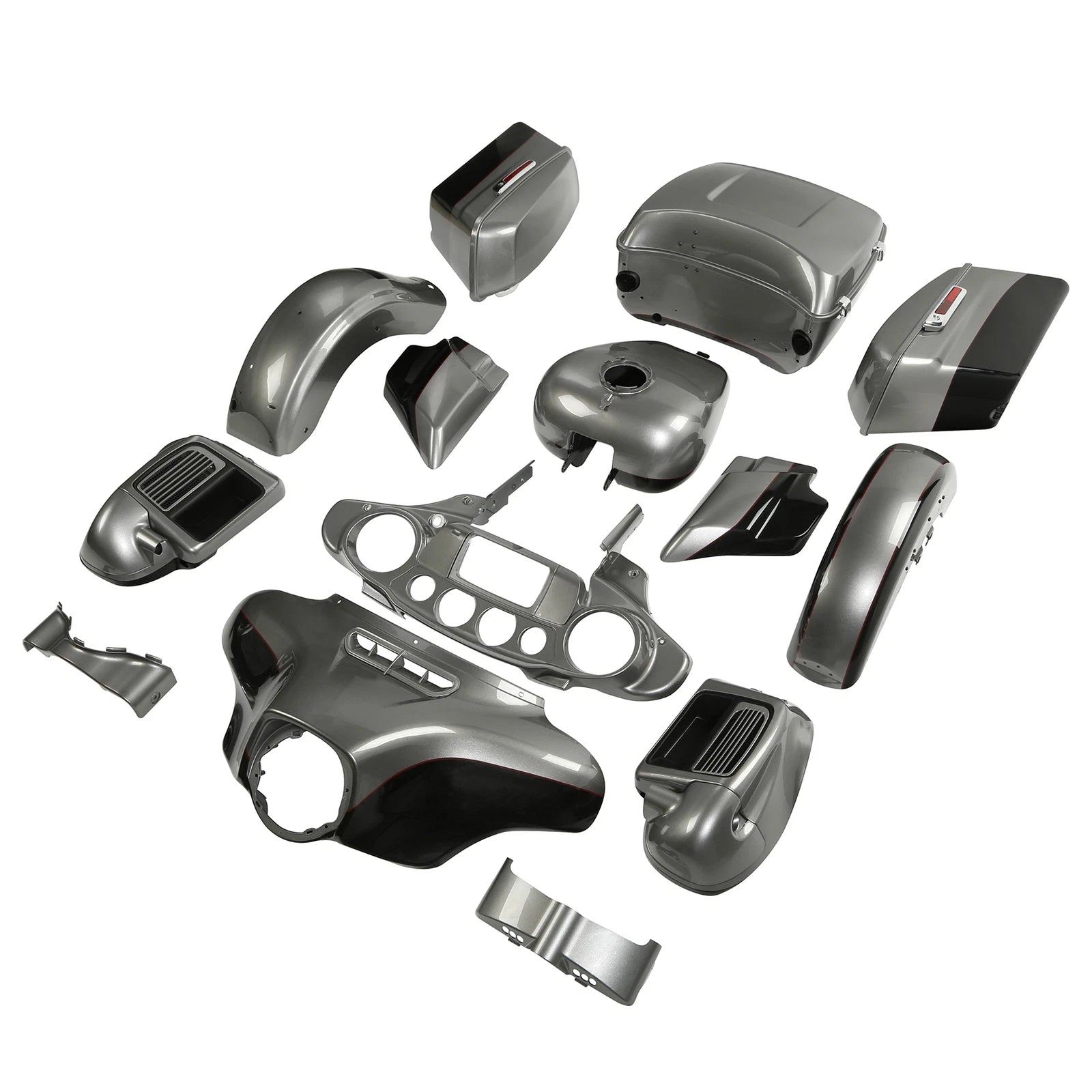 Fairing Bodywork for Harley Electra Glide (2014–2023) Billet Silver/Vivid Black