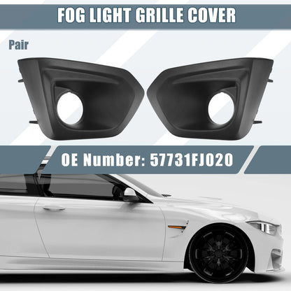 Fog Light Grille Cover Trim Pair Left Right for Subaru (2005–2017)