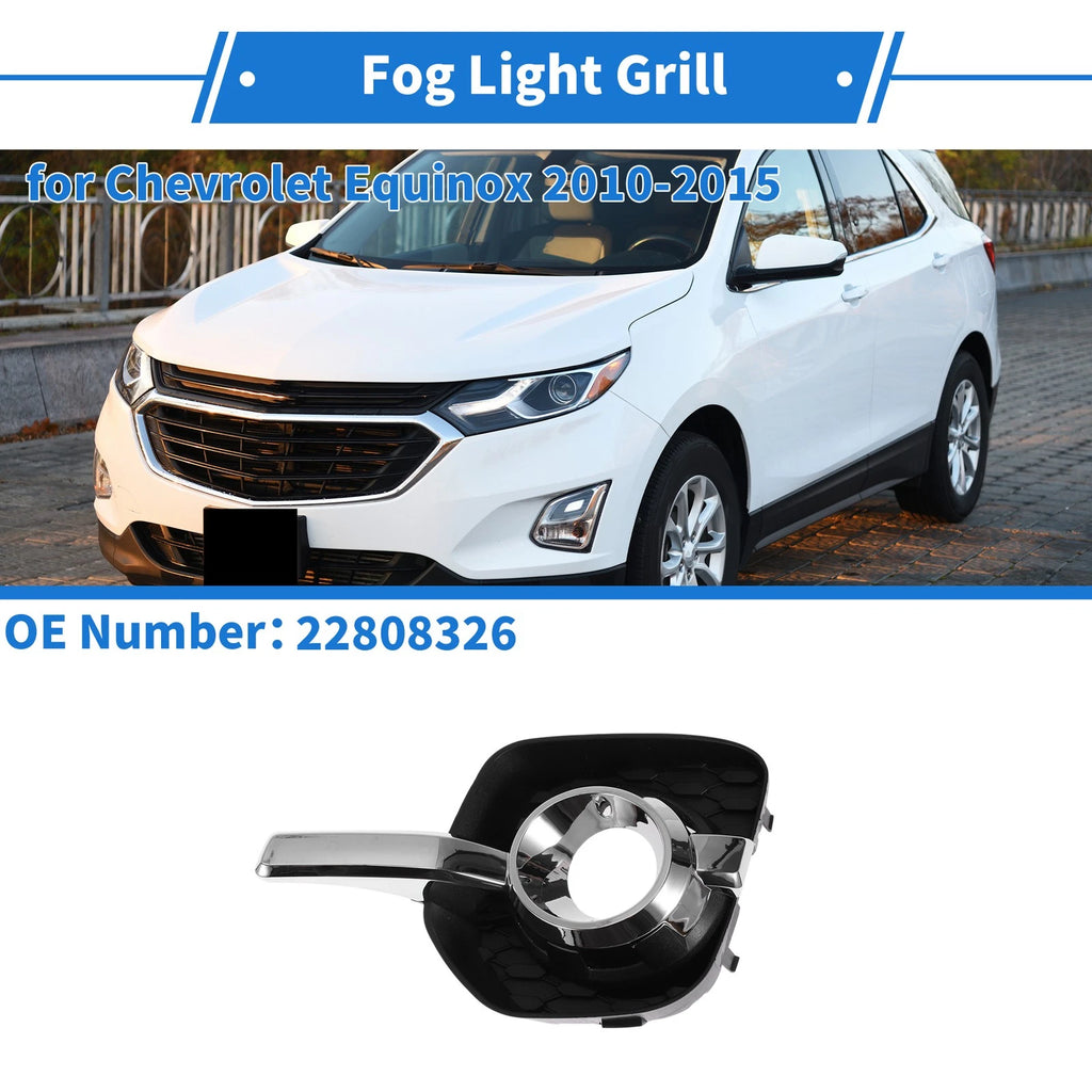 Front Left Fog Light Grill Replacement for Chevrolet Equinox (2010–2015)