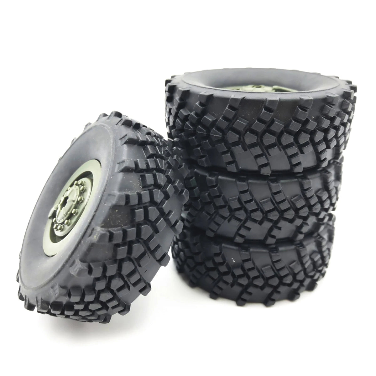 2 Pair Rubber Wheel Tire Replacement for WPL B-36 (2016–2023)