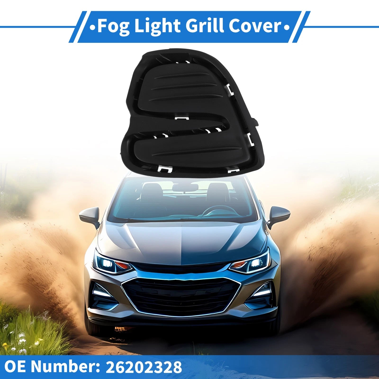 Front Left Fog Light Grill Replacement for Chevrolet Cavalier (2018–2020)