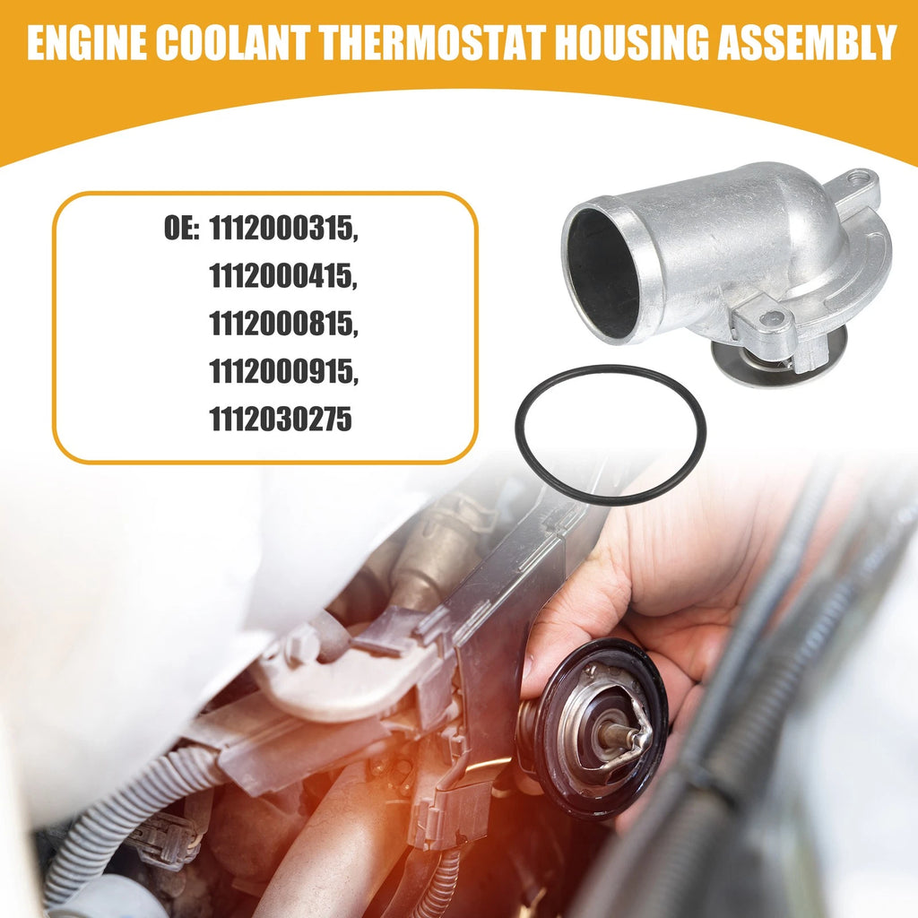 Coolant Thermostat Housing Assembly Replacement for Mercedes-Benz C230 (2000–2007)