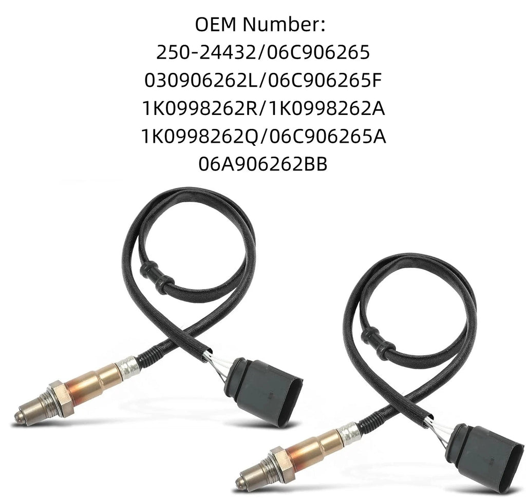 2Pcs O2 Oxygen Lambda Sensor for VW Golf MK3 MK4 (1991–2005) Audi TT (1998–2006)