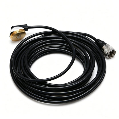 Universal NMO Antenna Mount with 17ft RG58 Cable for Mobile Radio