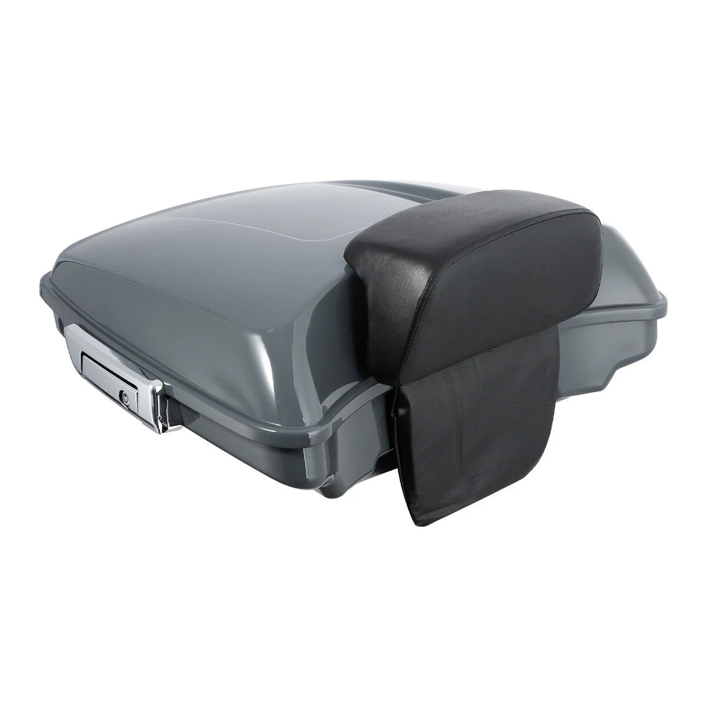 Trunk Backrest Mount Rack for Harley Touring (2009–2013) Gunship Gray