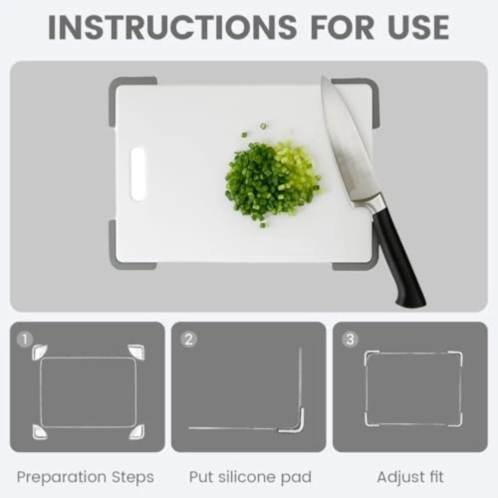 8PCS Silicone Feet for Cutting Boards Non Slip Pads