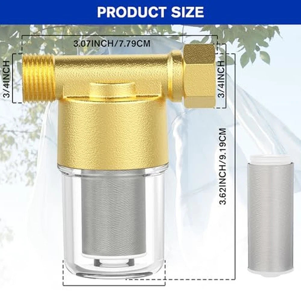 Inlet Pre Filter Kit for Reducing Scale Rust and Sediment in Water Lines