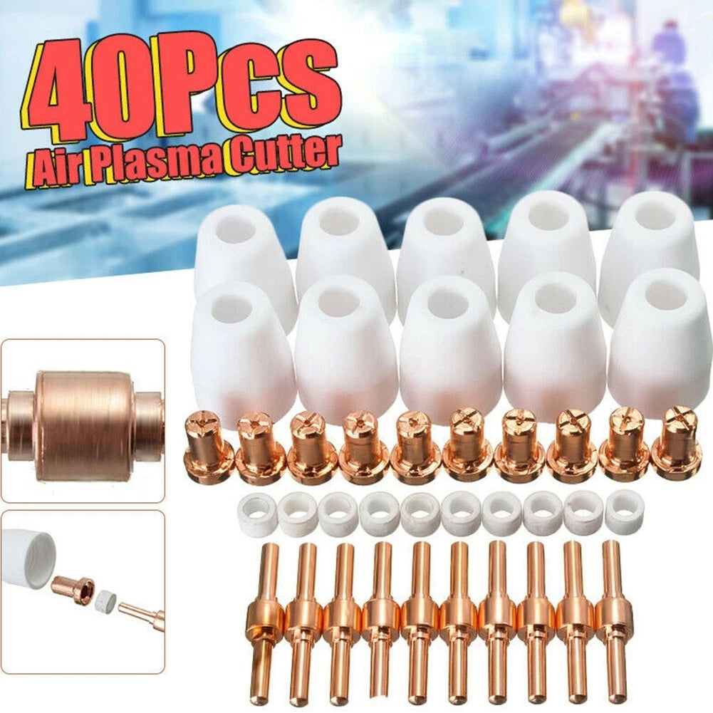 40 Pcs Set of Ceramic Nozzle Tips for Air Plasma Cutters