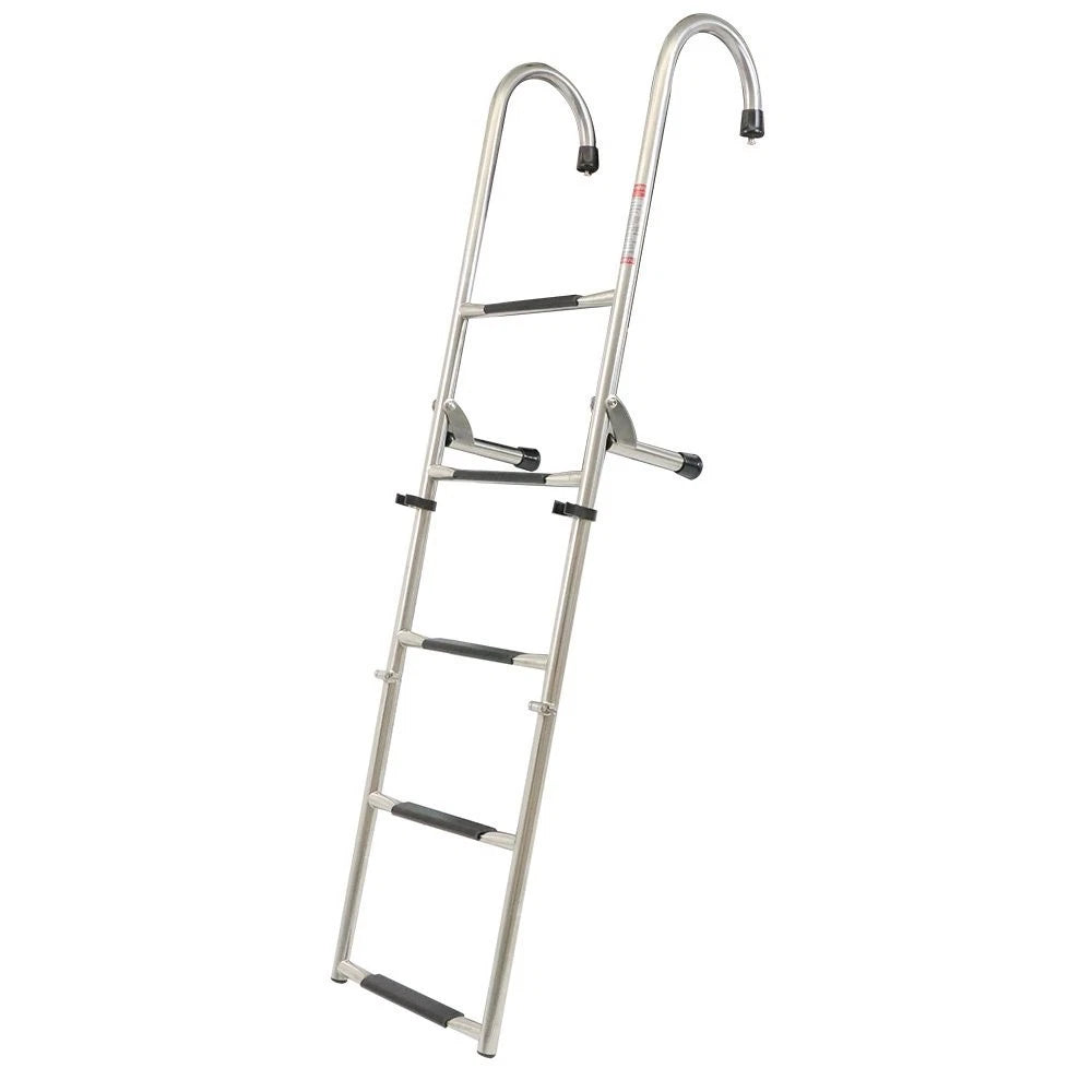 Stainless Steel Folding Ladder 2 Step + 3 Step 400 lb Limit