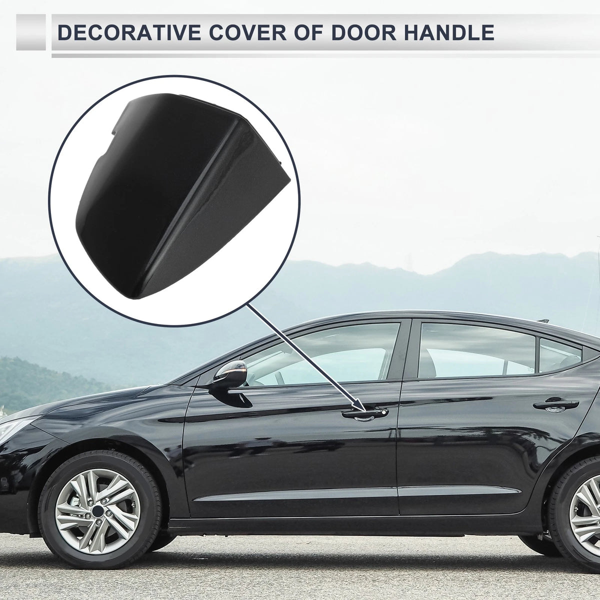 Front Left Door Handle Lock Cylinder Covers for Volkswagen Sagitta (2019–2021)
