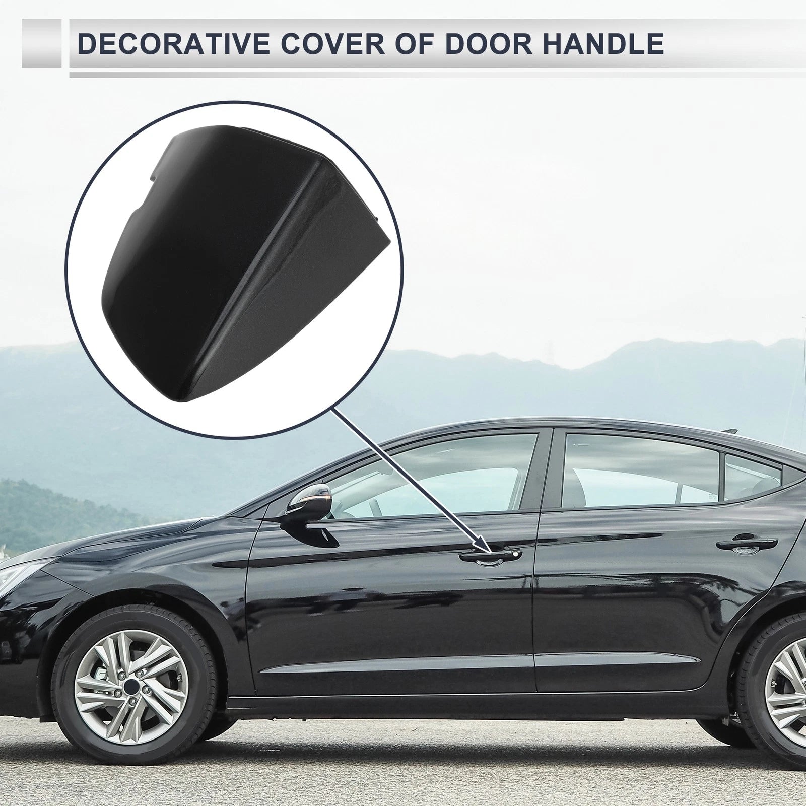 Front Left Door Handle Lock Cylinder Covers for Volkswagen Sagitta (2019–2021)