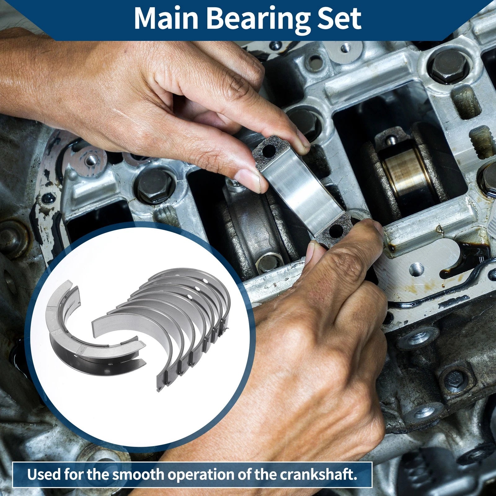 Main Bearing Set Replacement for Chevrolet Malibu (2008–2011)