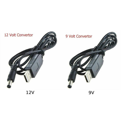 Boost Cable Charger for Power Devices (DC 5V to DC 9V/12V) 1PCS 2.1A