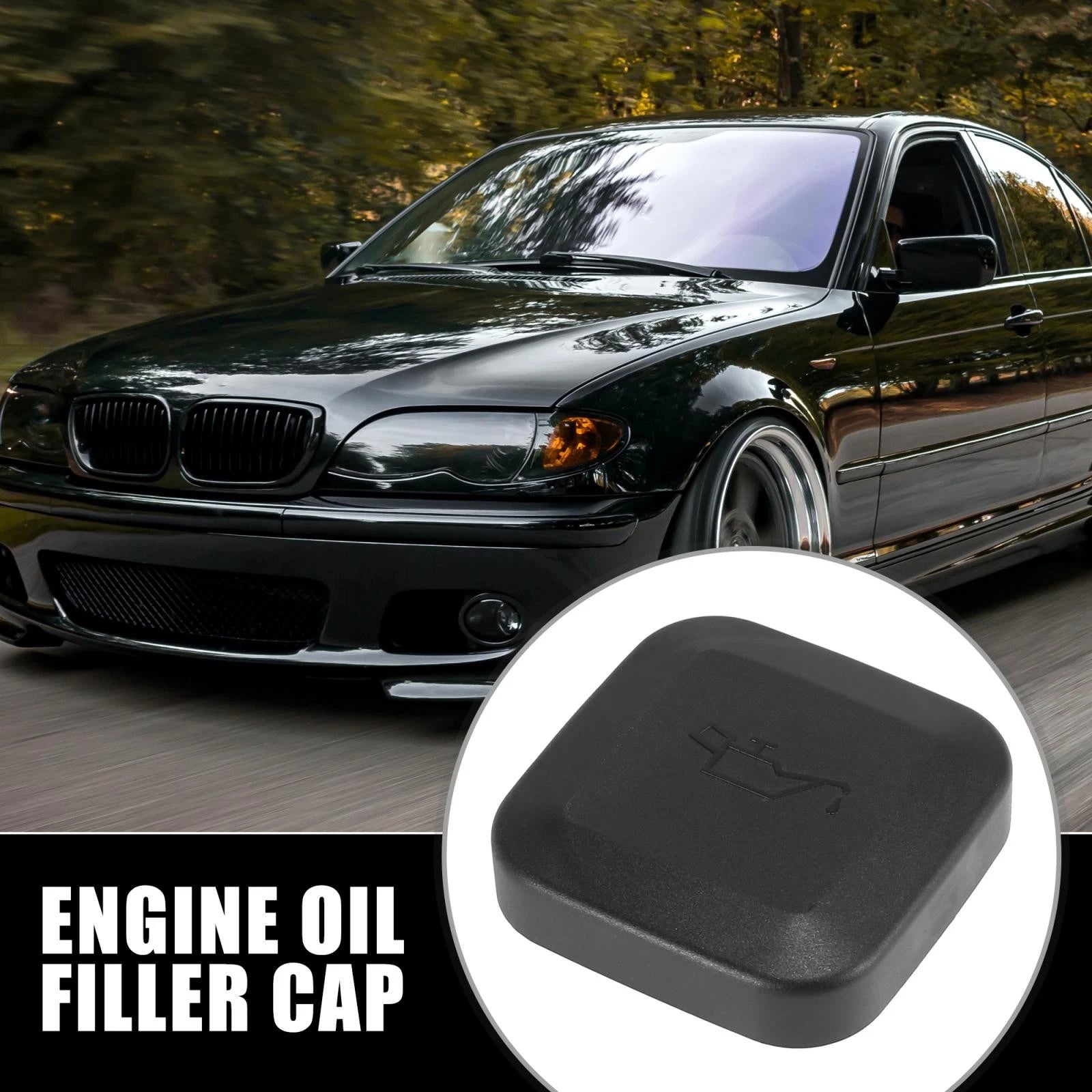 Engine Oil Filler Cap Cover Replacement for BMW E36 E46 328 (1992–2006)
