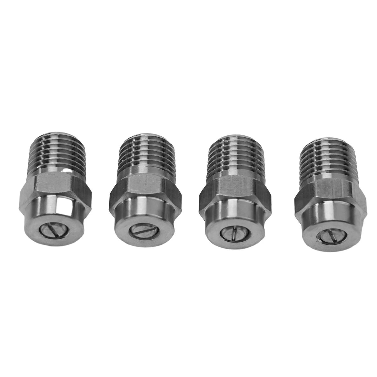 Set of 4 Stainless Steel Thread Type Nozzles for Surface Cleaners