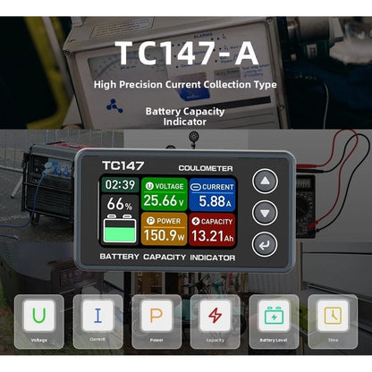 TC147 High Resolution Coulomb Meter for 30A CS30 or 75A ACS50 Optional Sensor