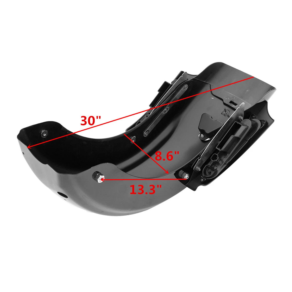5" Stretched Hard Saddlebags for Harley CVO Electra Road Glide (2009–2013)