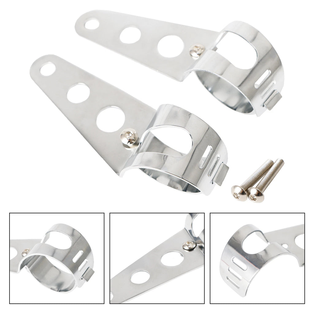 Chrome Headlight Bracket for Universal Fork (43-50mm) T9