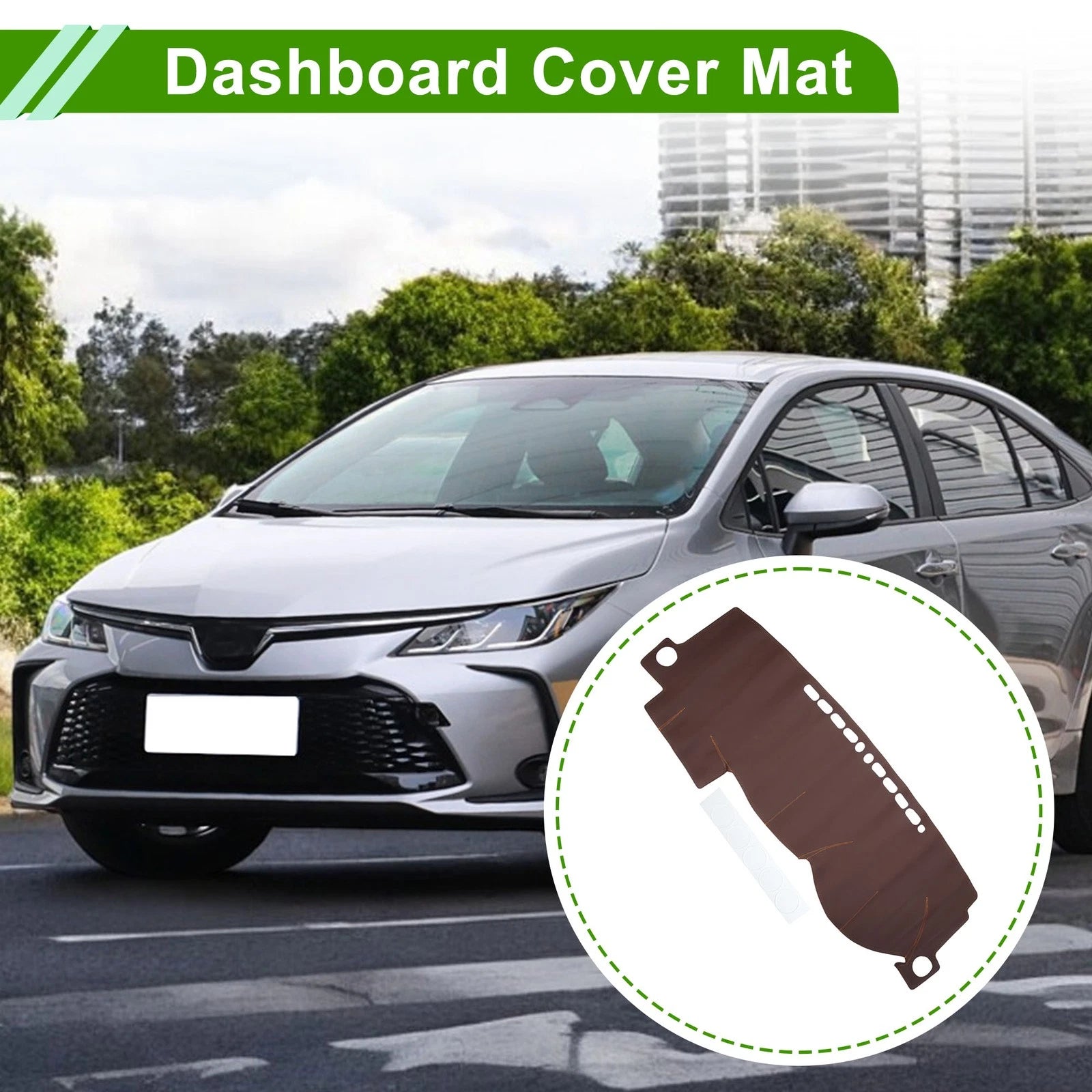 Dashboard Cover Dash Mat for Toyota Corolla (2000–2007) Brown