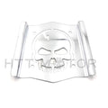 Skull Backrest Sissy Bar Plate for Universal Fit (Chrome)
