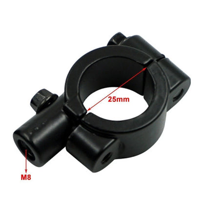 25MM M8 Rearview Handlebar Mirror Mount Holders Adapter Clamp for Motorcycle