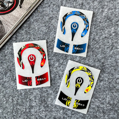 for XMAX300 NMAX300 Engine Start Key Hole Decals Stickers with GEL Protection