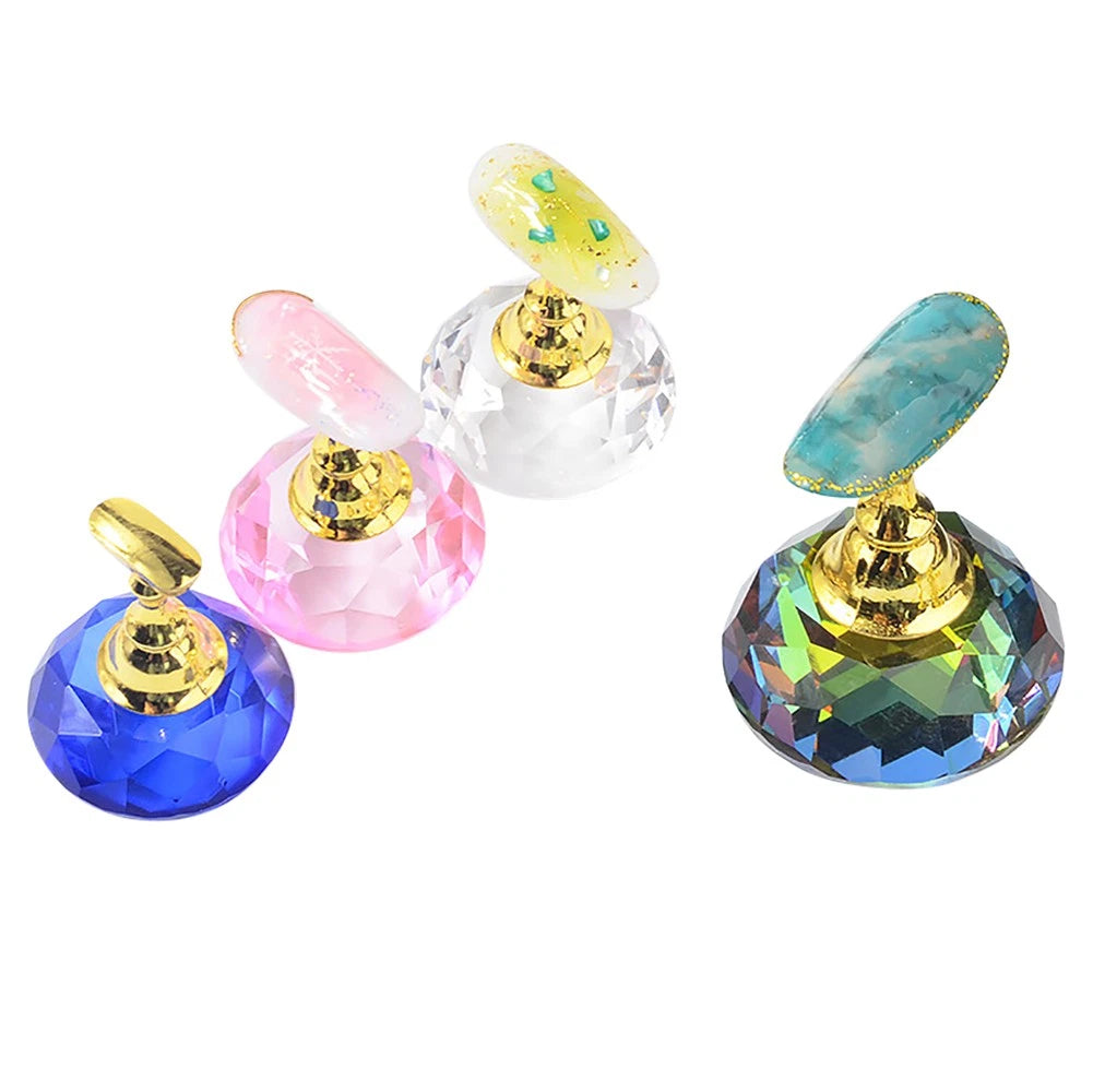 Magnetic Nail Art Holder Stand with 5 Holders for Display