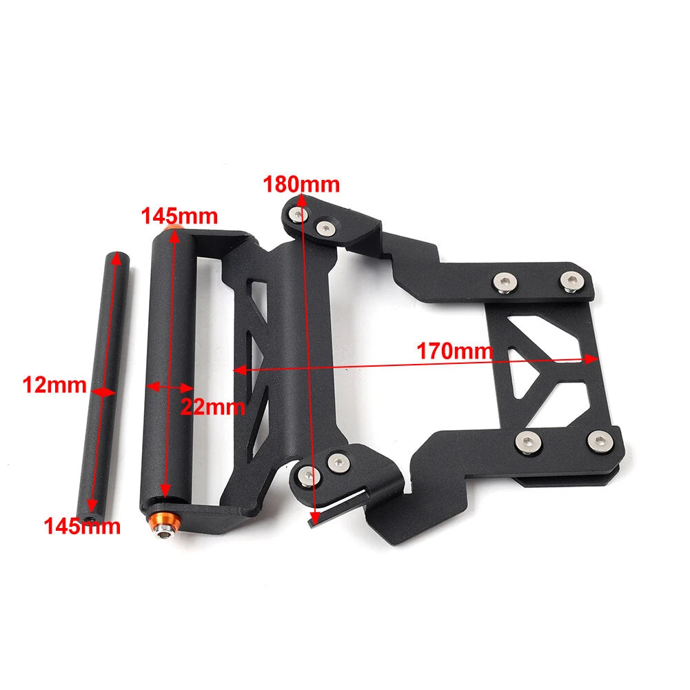 12MM GPS Phone Navigation Plate Bracket Holder for Honda Forza 350 (2021–2023)