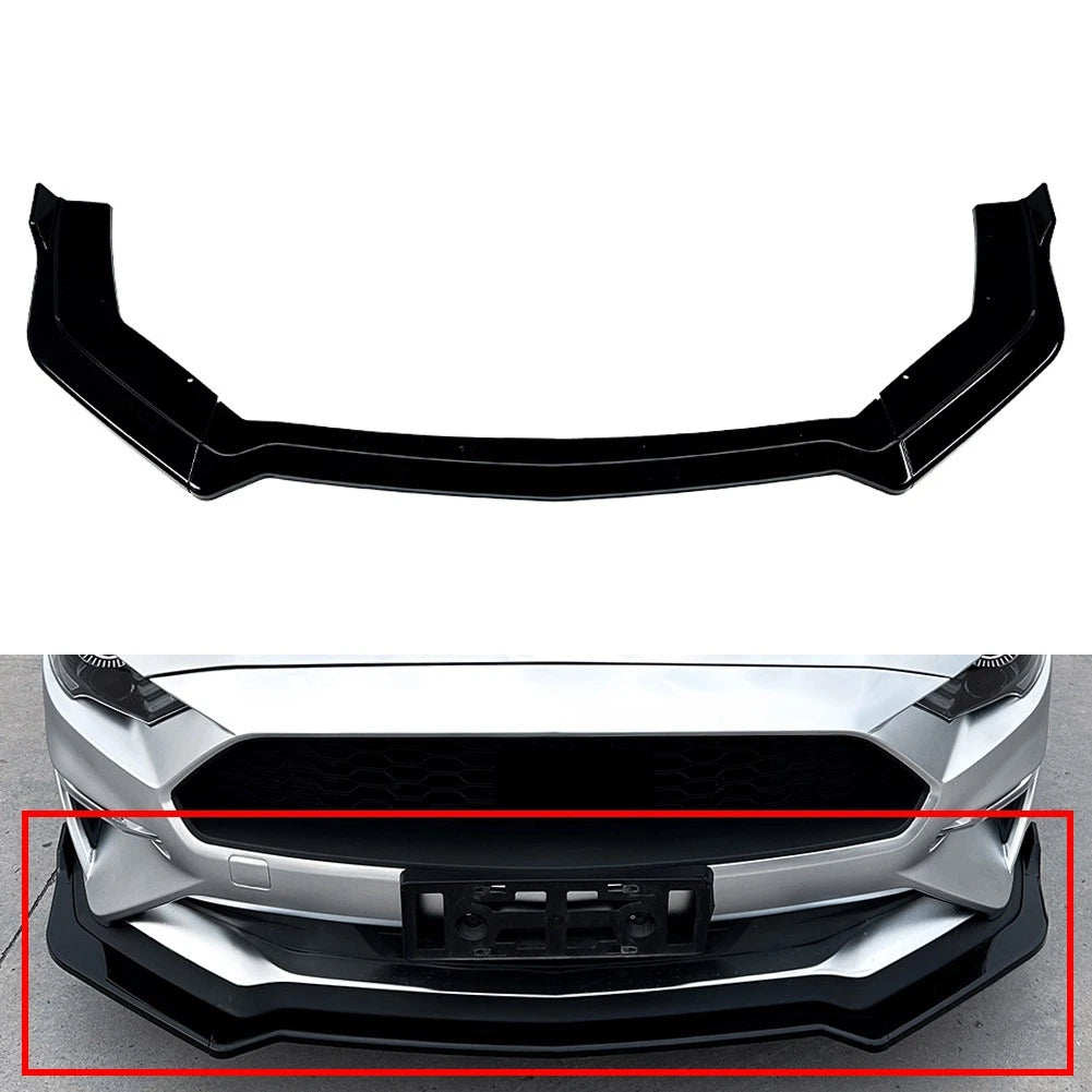 Front Bumper Lip Spoiler for Ford Mustang (2018–2023)
