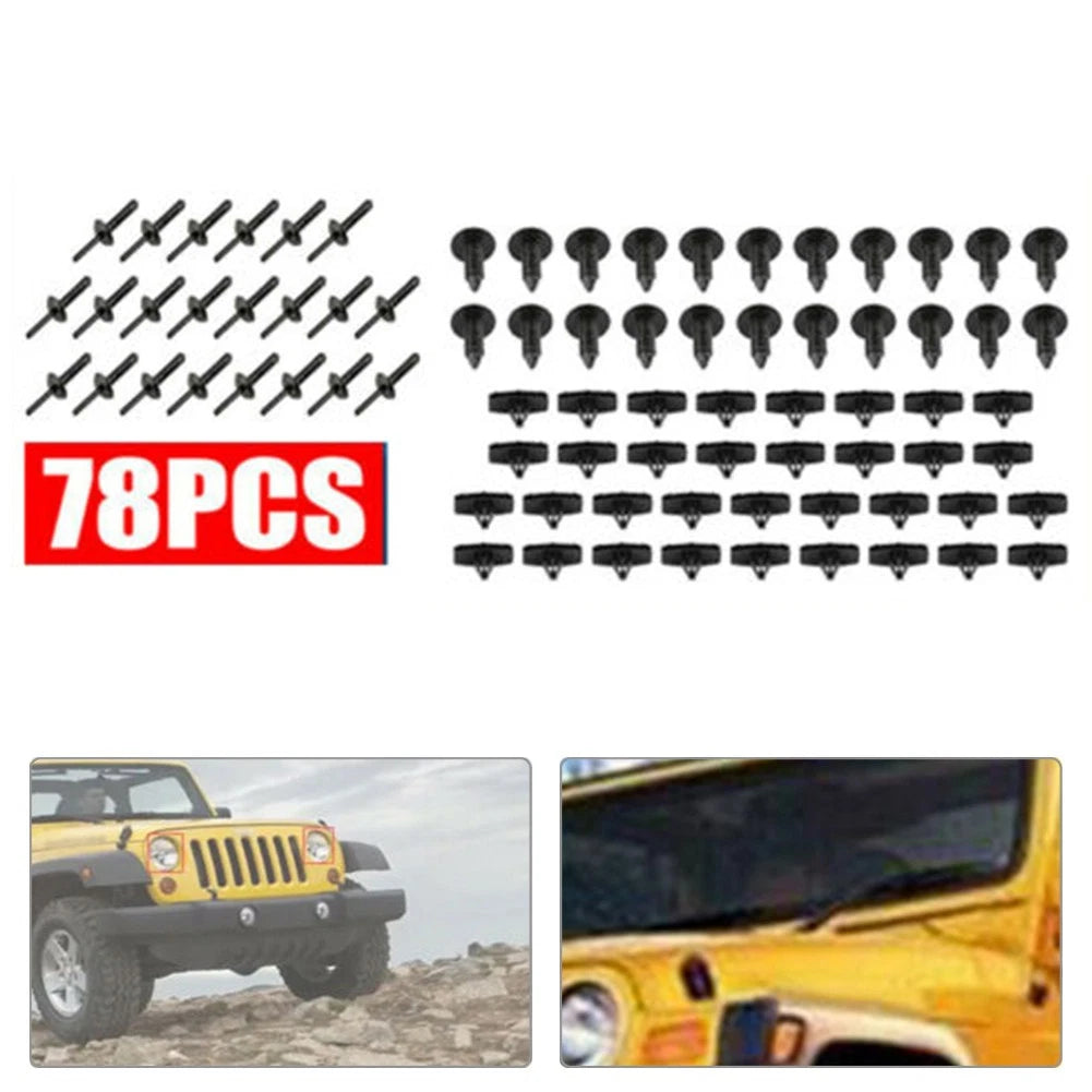 Fender Flare Hardware Clip Mounting Kit for Wrangler JK (2007–2018)