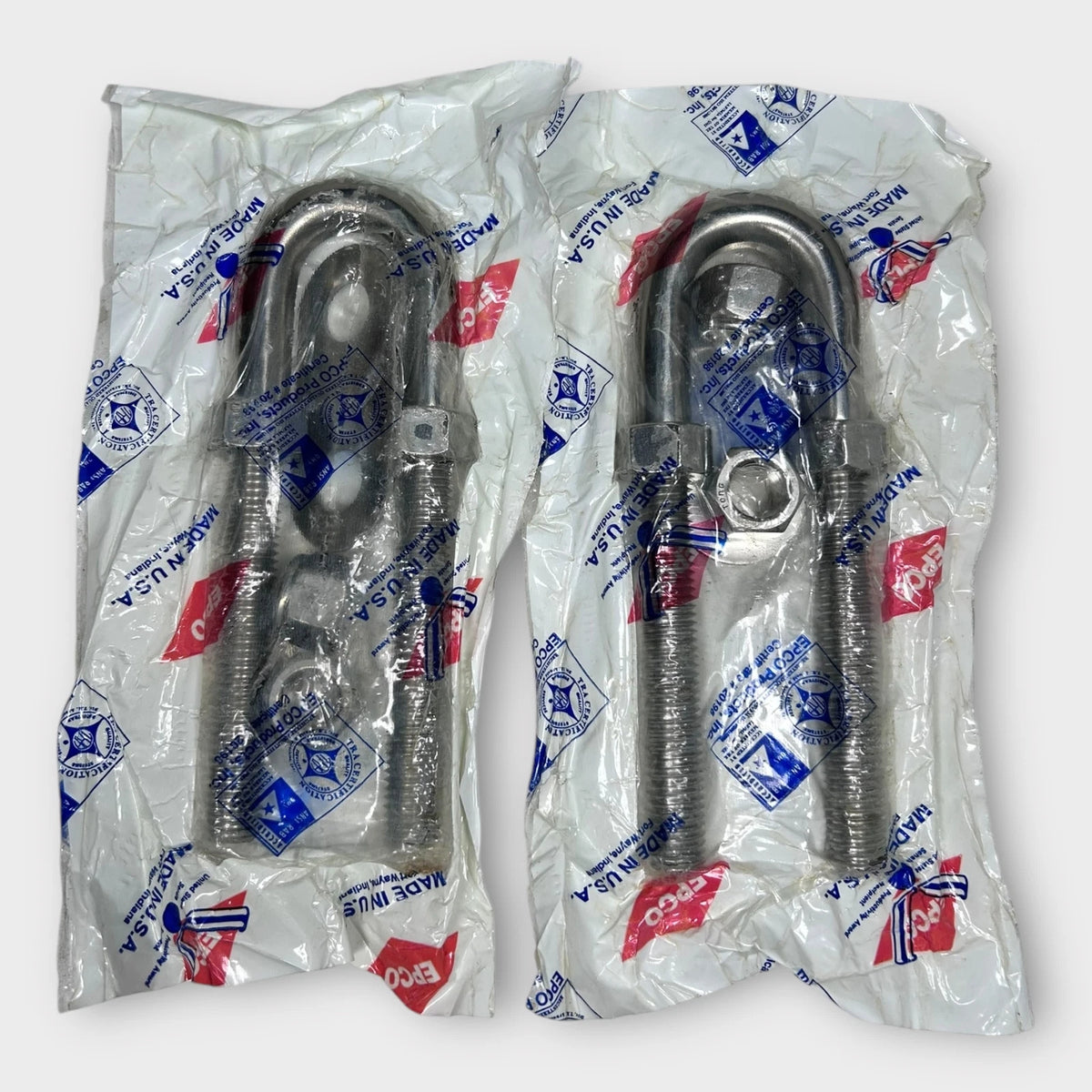 Set of 2 Bow Eye for Boat (16-359-0) 7 1/8" x 2" Spread