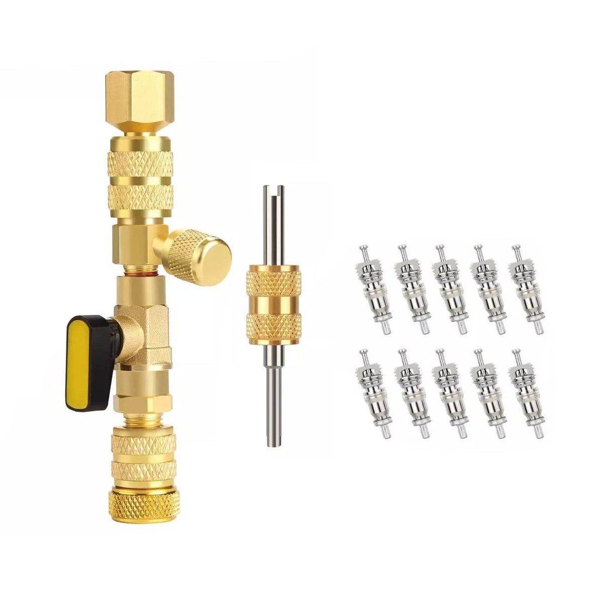Dual-size Port Valve Core Remover & Installer Tool for HVAC System