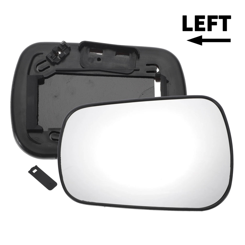 Left Side White Mirror Glass for Ford Fiesta (2002–2005)
