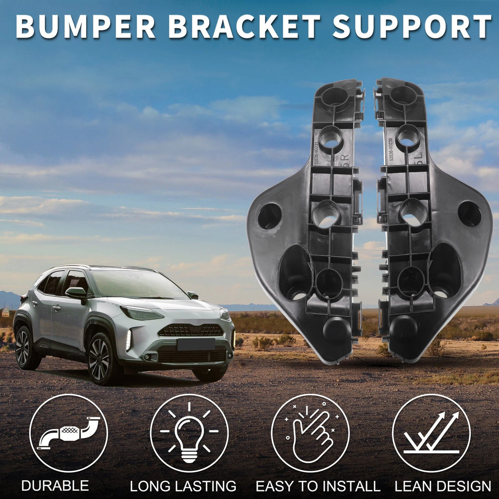 Front Bumper Retainer Bracket Pair for Toyota Yaris (2012–2019)