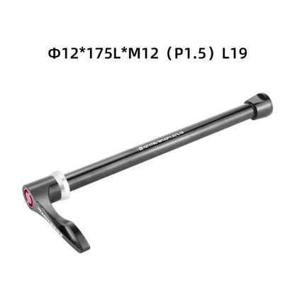 12x142/148mm Thru Axle for Road Bike (Aluminium, Black)