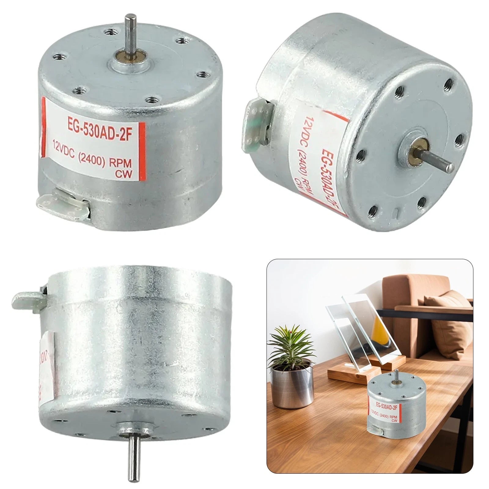 Tape Recorder Motor for Compact Size Devices (Clockwise Rotation)