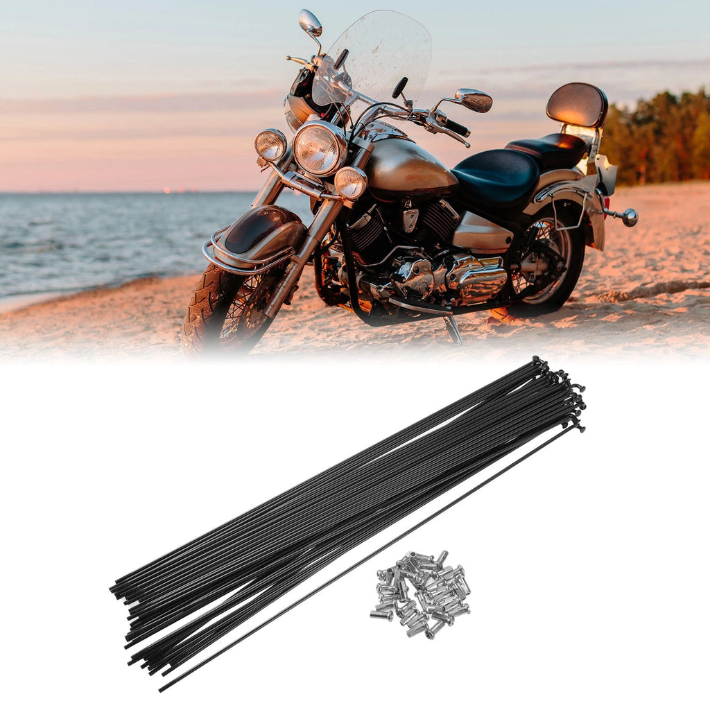 Bicycle Wheel Spokes 13G 290mm with Nipples for Most Bikes (Universal)