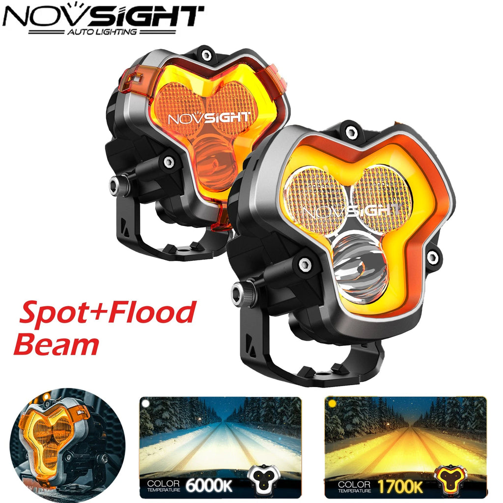 3" LED Work Light Pod for Off-Road Vehicles (Spot Flood Beam)