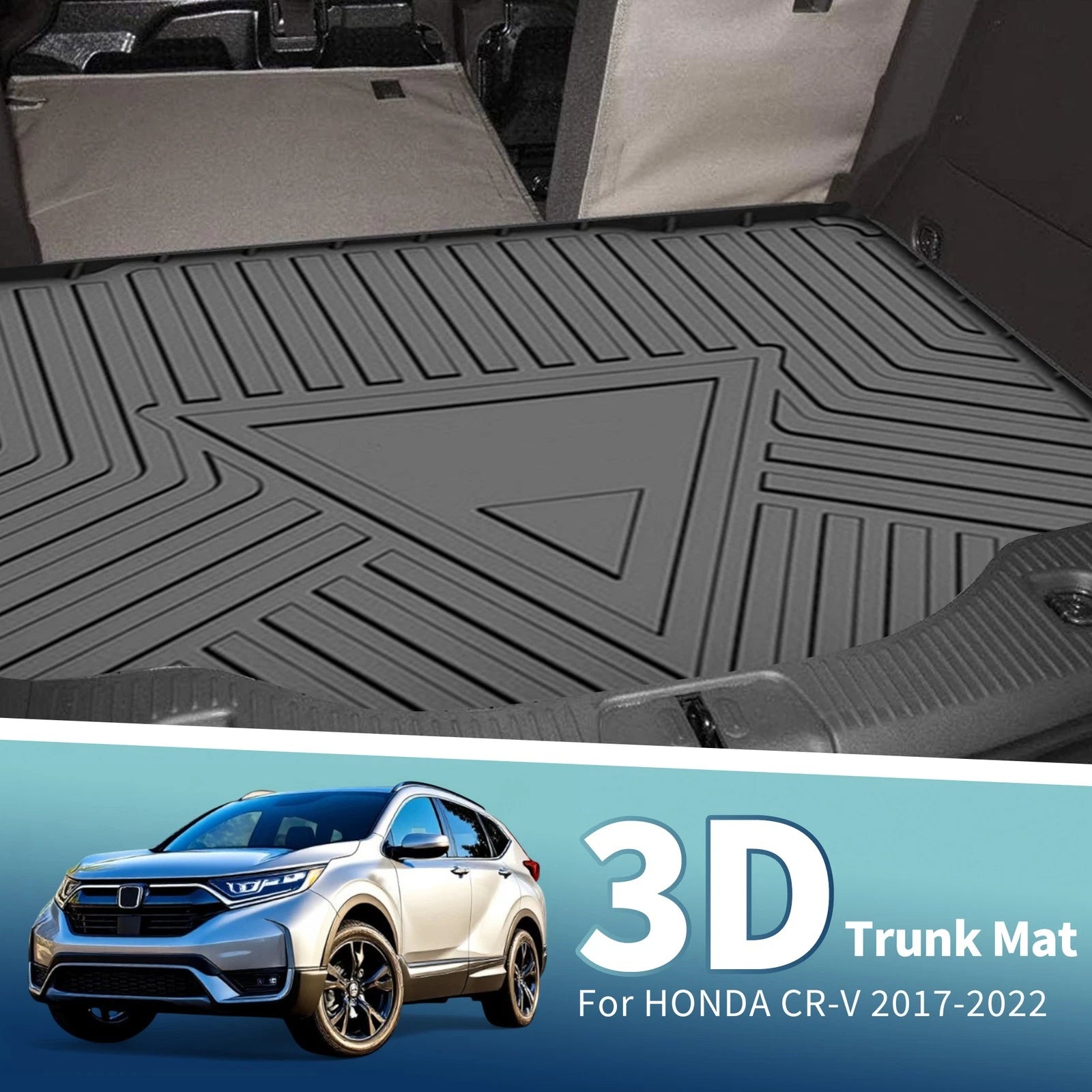 Rear Cargo Liner Flat Face TPE Replacement for Honda CRV (2017–2022)