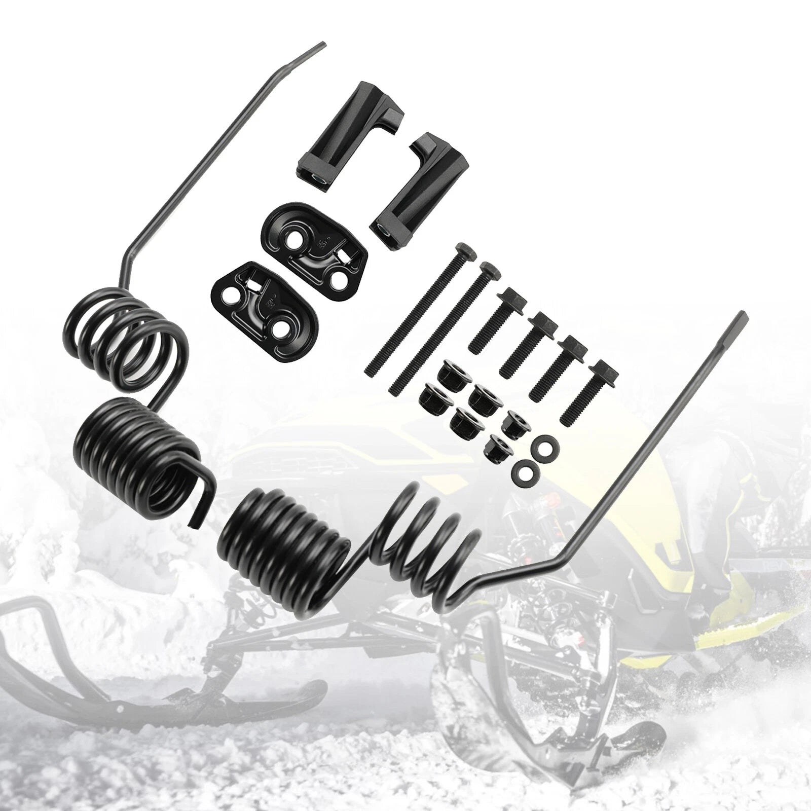 Spring Style Rail Mount Ice Scratchers 860201728 for Ski-Doo 600 650 800 850 T9 (2010–2023)