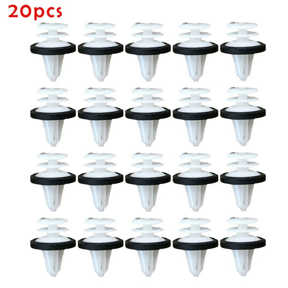 For Ford Trim Panel Clips Plastic W713297-S300 White With Sealer