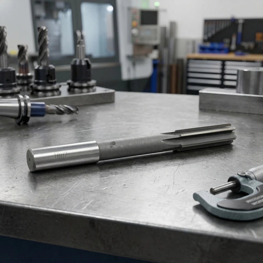 18mm Chucking Reamer with 6 Straight Flutes for Milling and Drilling