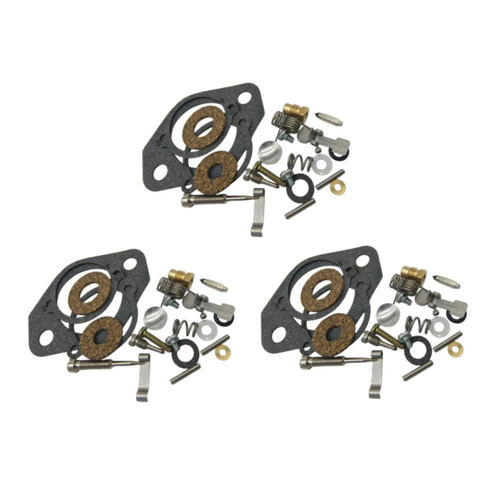 Set of 3 Carburetor Repair Kits for Mercury 65-150 Inlines (1395-5109, 18-7021)