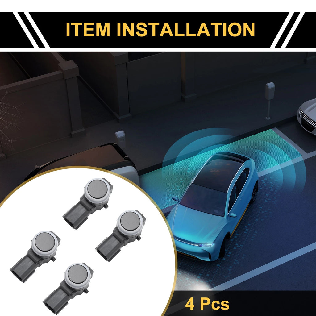 4 Pcs Bumper Reverse Parking Sensor Replacement for Chevrolet Silverado (2007–2018)
