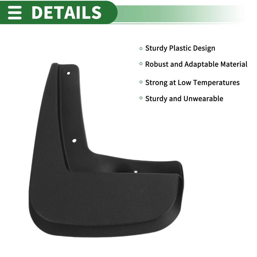 Mud Flaps Splash Guards for Chevrolet Equinox (2010–2017) W/ Mounts